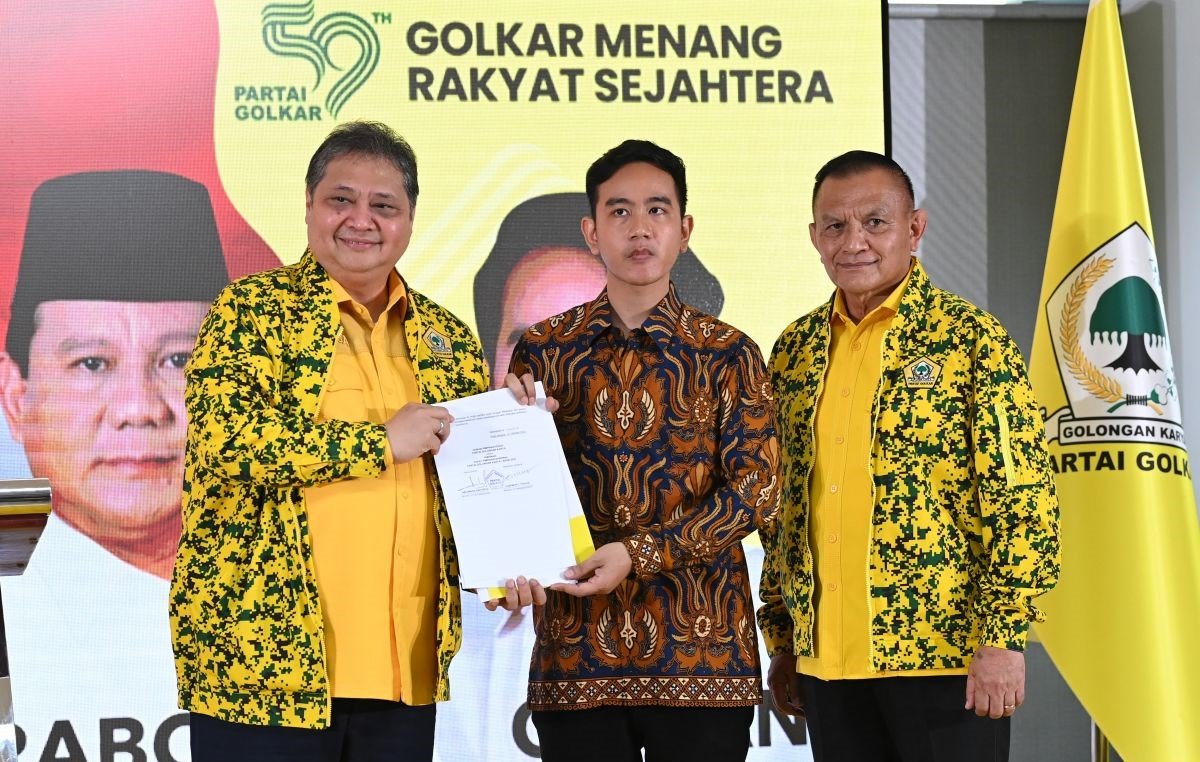 PG Golkar Resmi Usung Gibran Raka Buming Raka Cawapres Prabowo Subianto