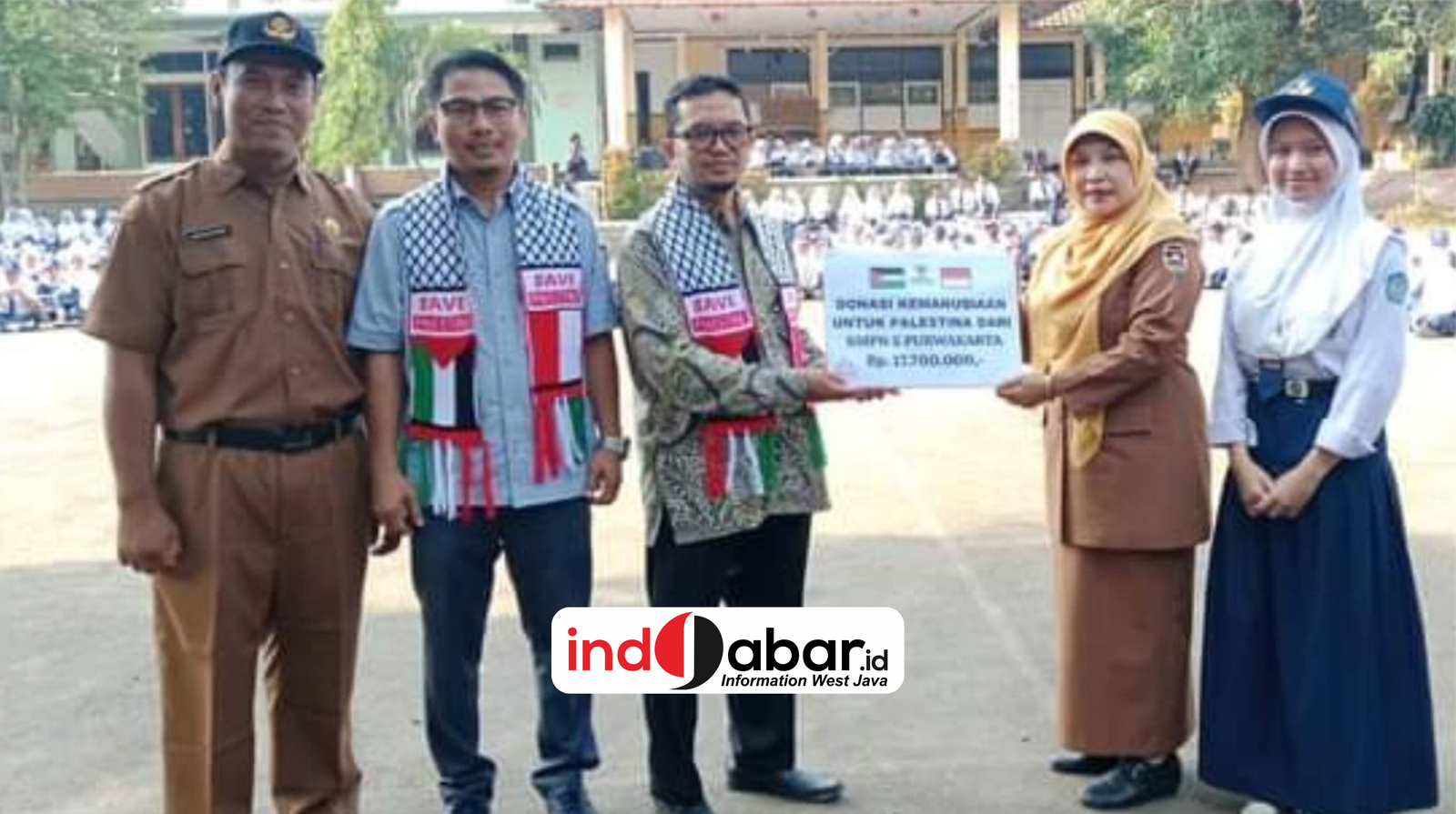 SMPN 5 Purwakarta Peduli Kemanusiaan Bagi Warga Palestine