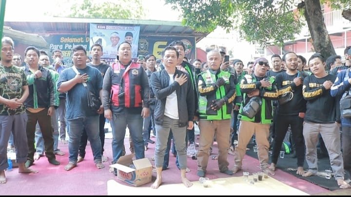 Ribuan Ojol Se-Purwakarta Deklarasi Dukung Calon Bupati Purwakarta No 1, Om Zein